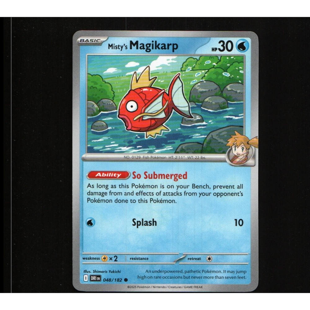 2025 Pokemon Destined Rivals Misty's Magikarp 048/182 Common DRI EN
